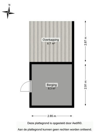 Floorplan - Mr Van Roijenstraat 9, 9959 PN Onderdendam
